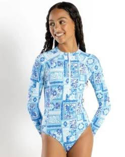 Girls' Tropical Surfsuit