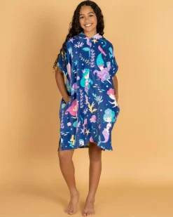 Girls' Under The Sea Hooded Towel