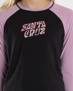 Girls' Vibes Fill Long Sleeve Rash Vest