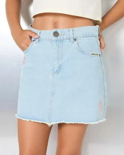Girls' Vibes Stack Denim Skirt