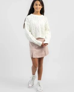 Girls' York Cable Knit Jumper