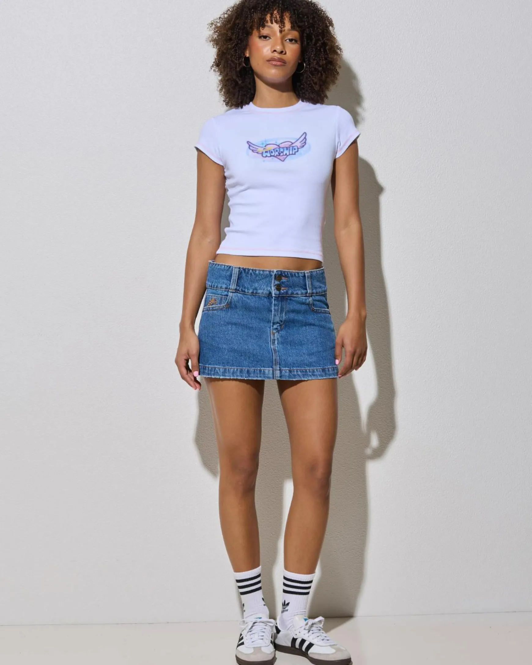 Glazed And Confused Micro Denim Skirt