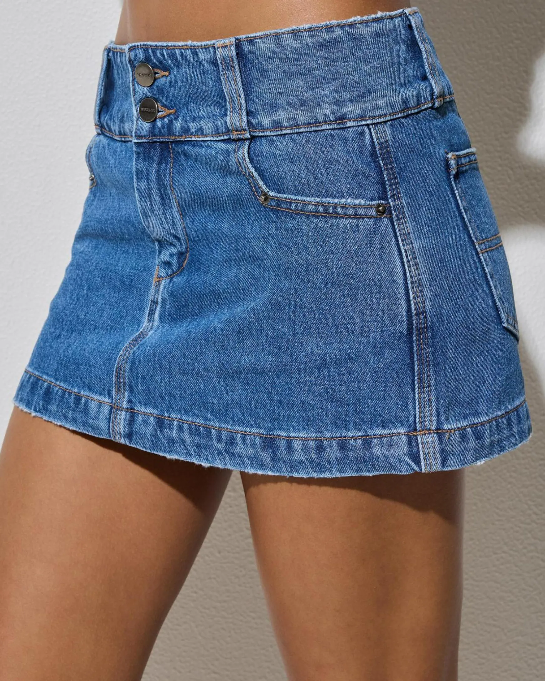 Glazed And Confused Micro Denim Skirt