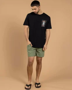 Glint Elastic Waist Shorts