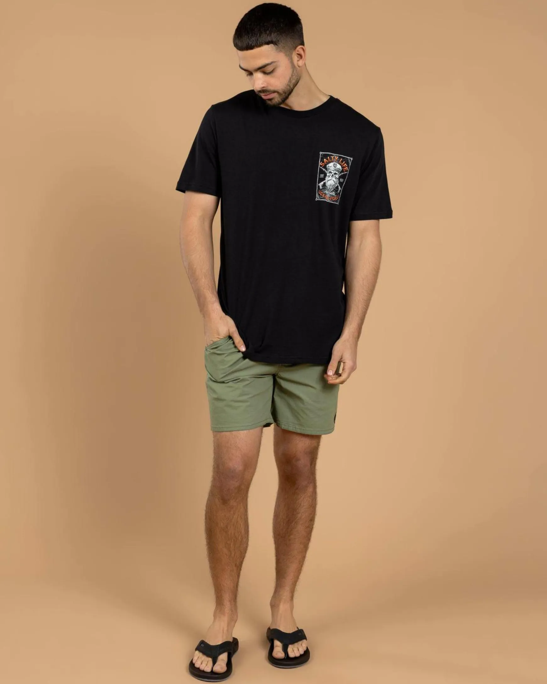 Glint Elastic Waist Shorts