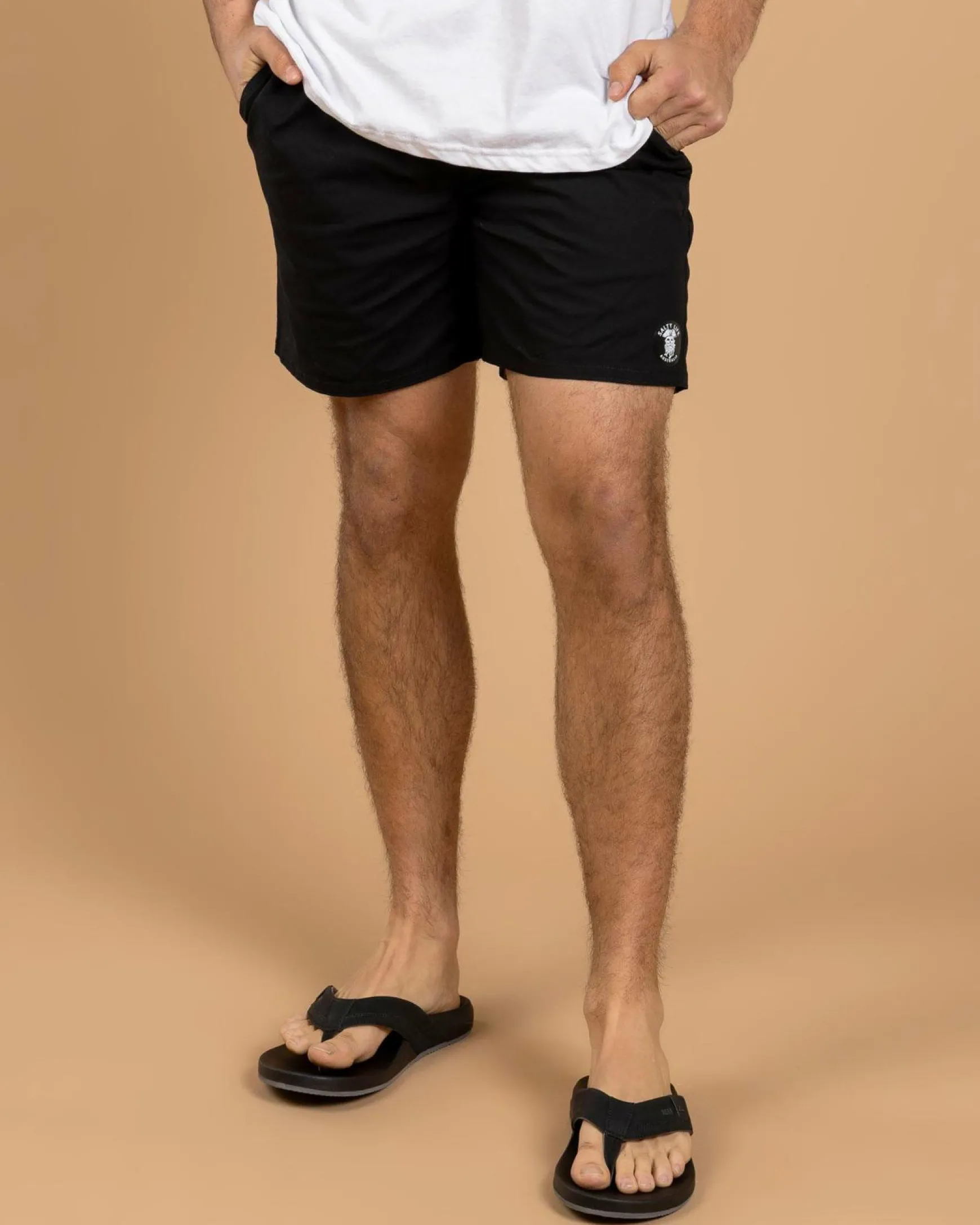 Glint Elastic Waist Shorts