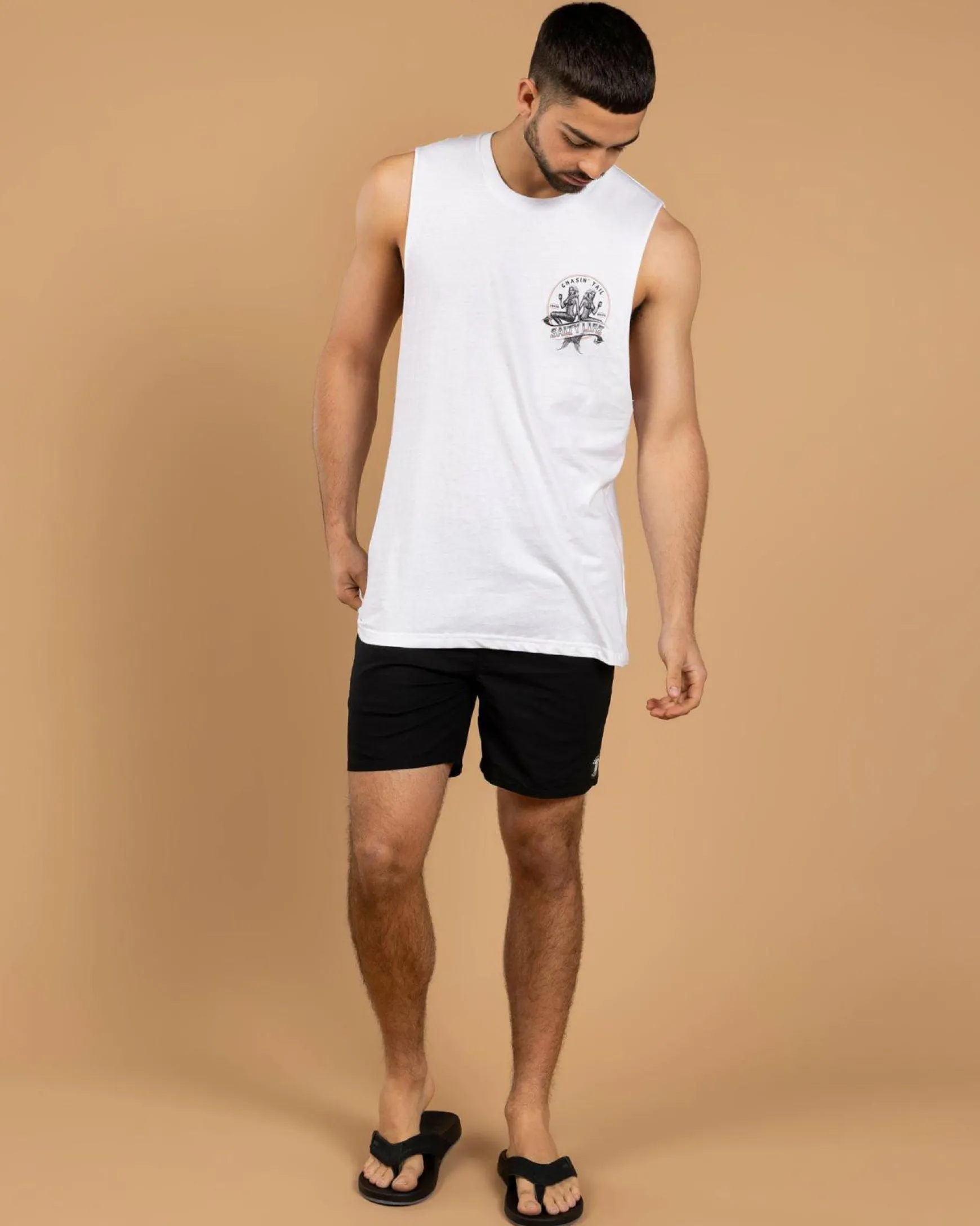 Glint Elastic Waist Shorts