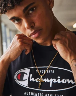 Gold Cross Chain Necklace