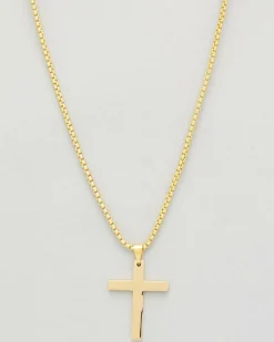 Gold Cross Chain Necklace