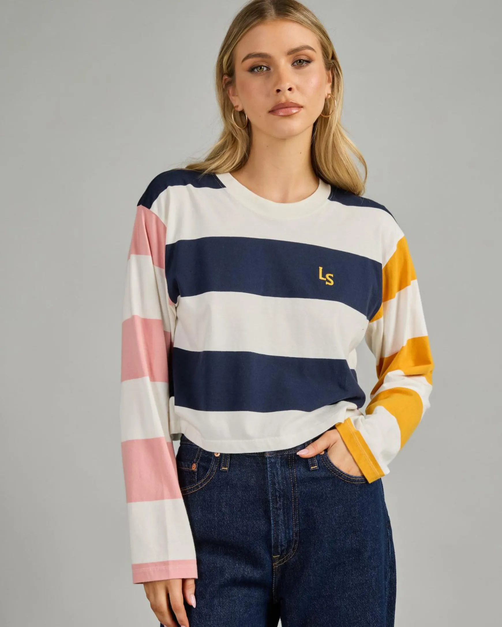 GR Cropped Long Sleeve T-Shirt