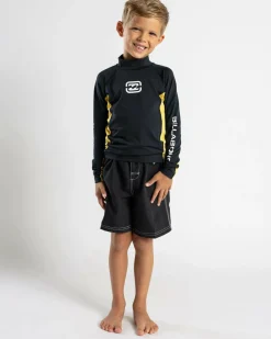 Groms' Jimmy Contrast Long Sleeve Rash Vest