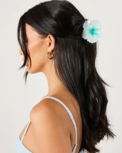 Hibiscus Flower Hair Claw Clip