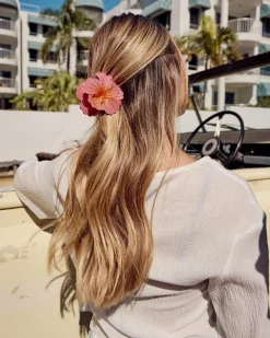Hibiscus Flower Hair Claw Clip