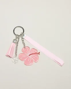 Hibiscus flower Keyring