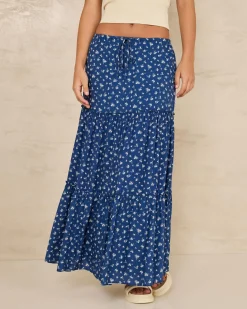 Indigo Maxi Skirt