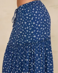 Indigo Maxi Skirt