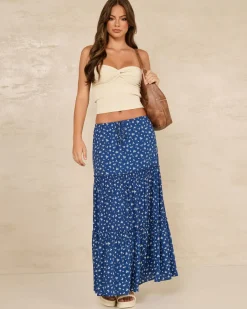 Indigo Maxi Skirt