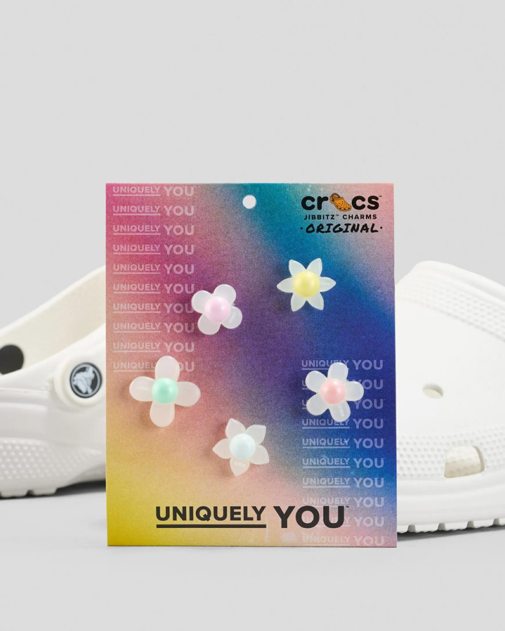 Iridescent Flowers 5 Pack Jibbitz