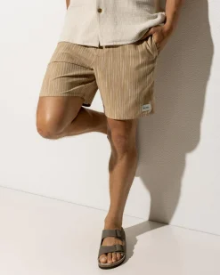 Jacquard Linen Jam Shorts