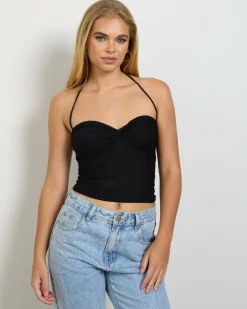 James Mesh Halter Top