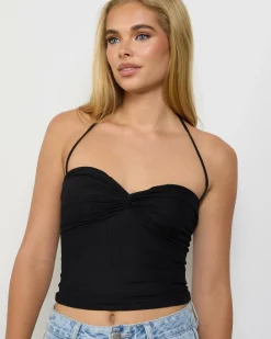 James Mesh Halter Top