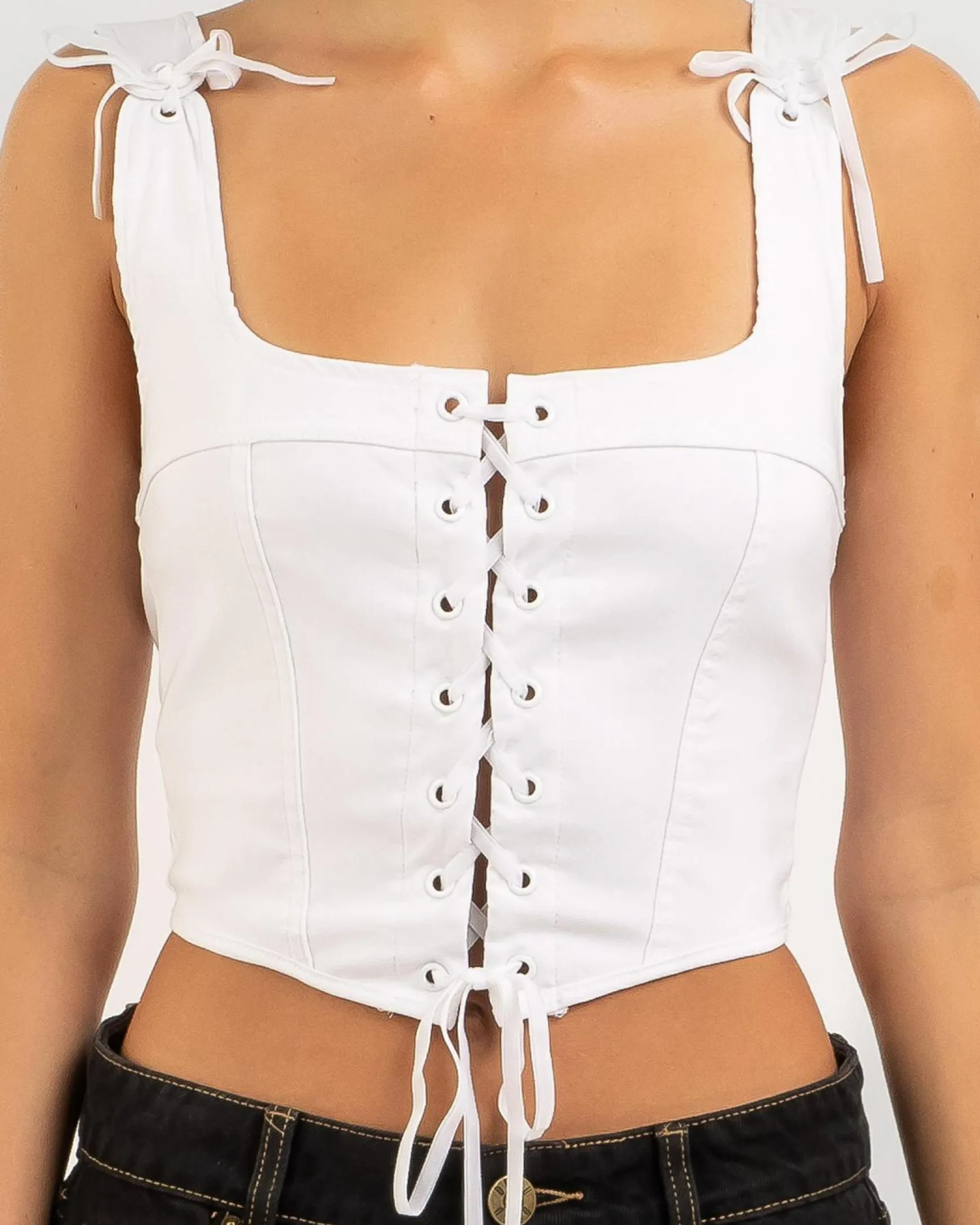 Joey Lace Up Corset Top