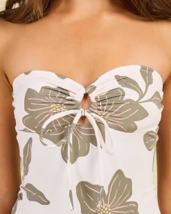 Kia Floral Tie Front One-Piece Swimsuit