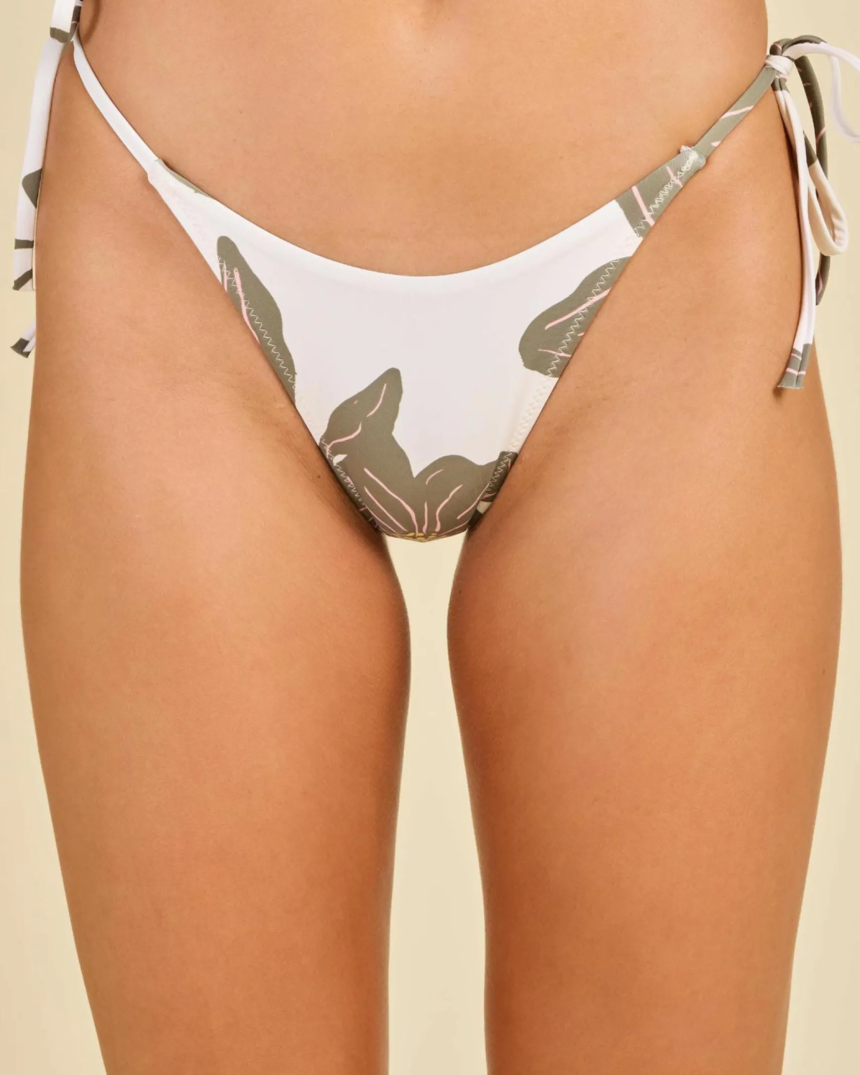 Kia Floral Tie Side Hi Cut Bikini Bottom