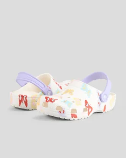 Kids' Classic Butterfly Graphic Clogs