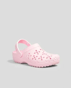 Kids' Classic Floral Cut Out Clogs