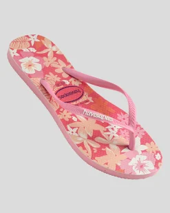 Kids' Slim Ditsy Bloom Thongs