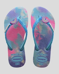 Kids' Slim Glitter Thongs