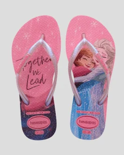 Kids' Slim Princess Frozen Thongs