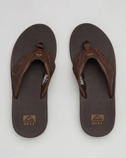 Leather Fanning Dab Thongs