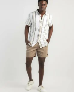 Lever Elastic Waist Shorts