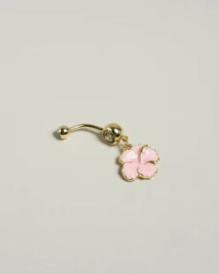 Litia Hibiscus Belly Ring