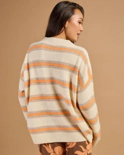 Little Dume Stripe Oversized Sweater