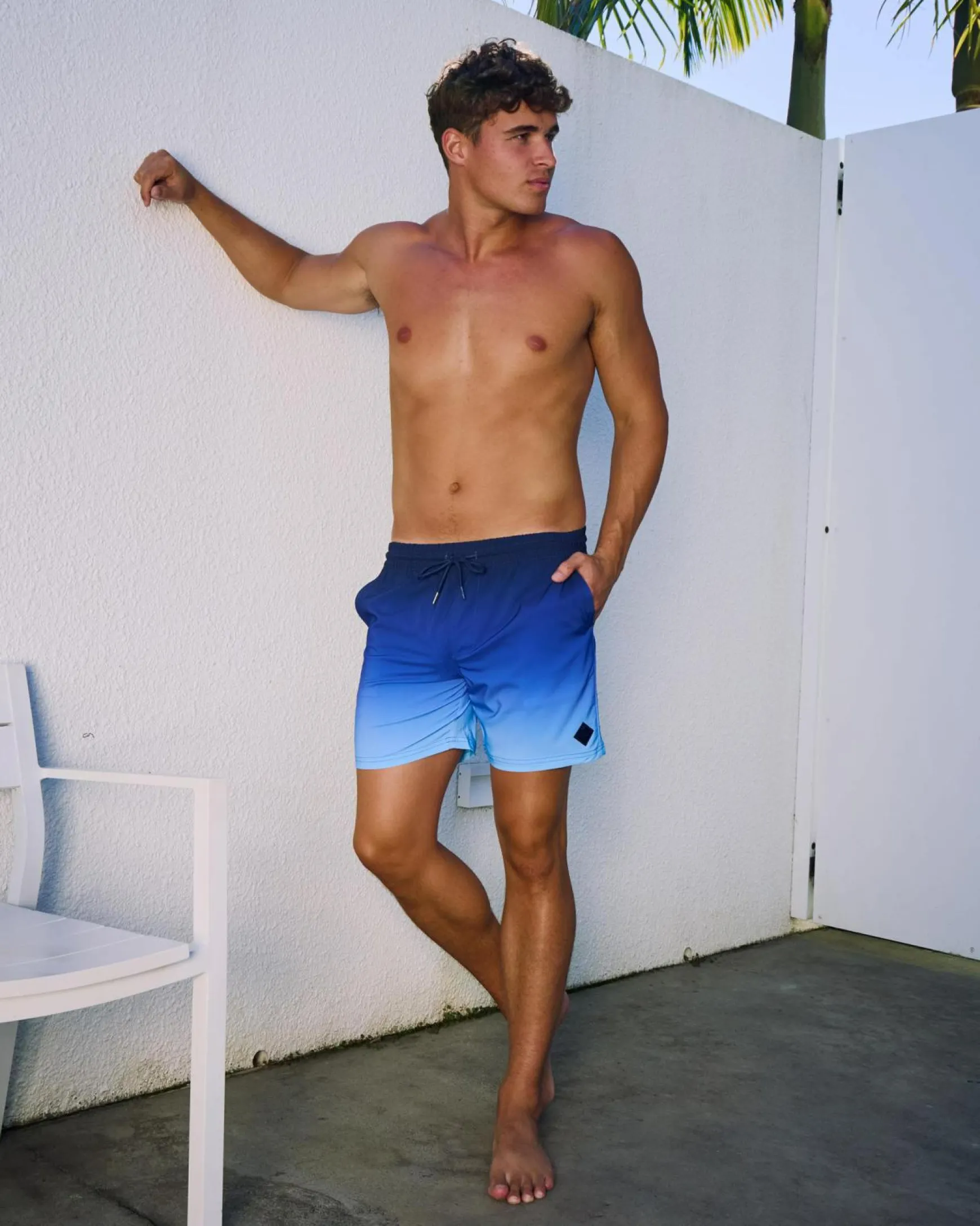 Luminous Elastic Waist Shorts