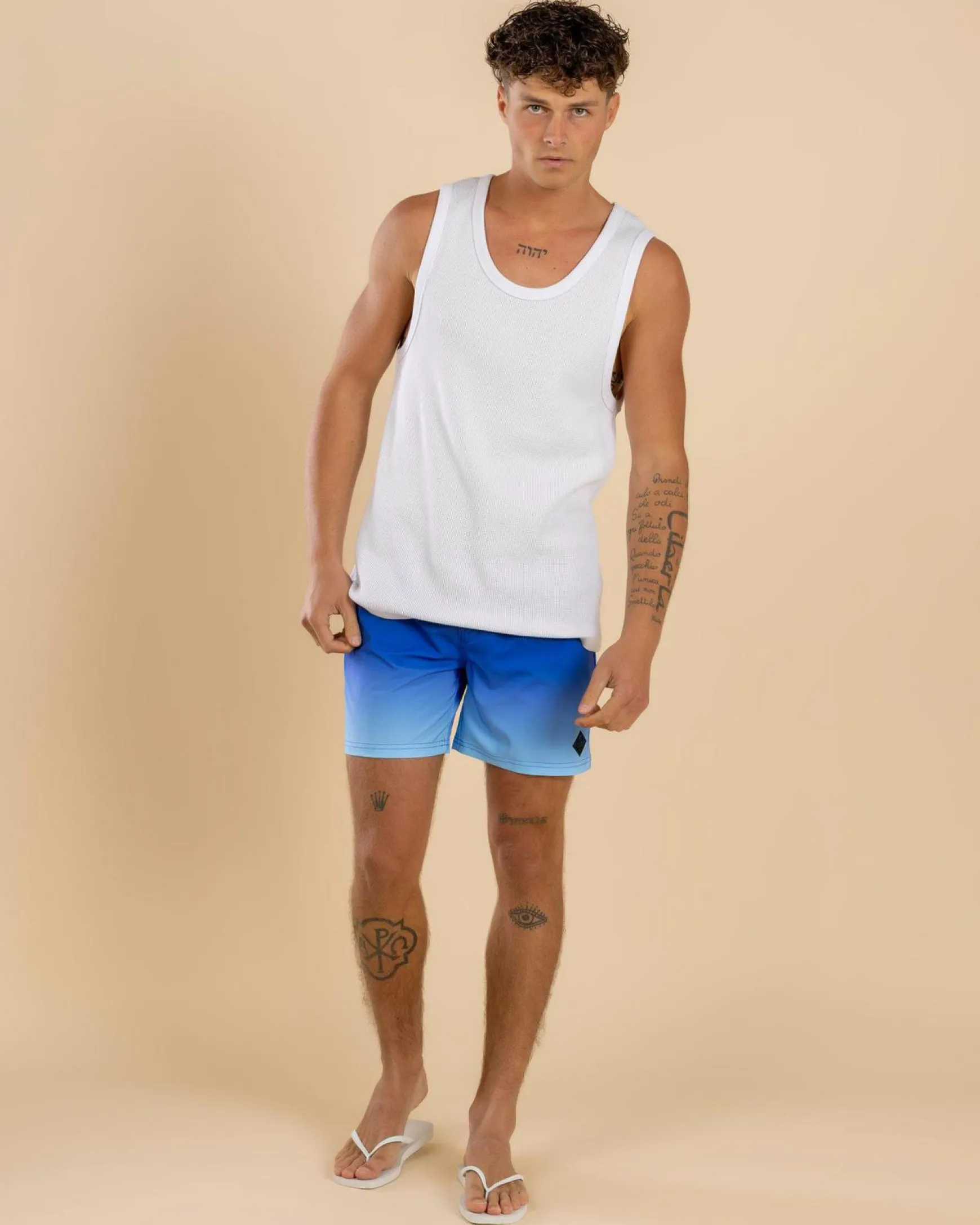 Luminous Elastic Waist Shorts