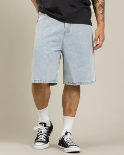 Medina Script Denim Walk Shorts
