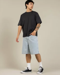 Medina Script Denim Walk Shorts