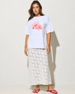 Meli French Lace Maxi Skirt