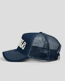 Mid-Block Curved Peak Trucker Cap