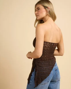 Mizelle Lace Tube Top