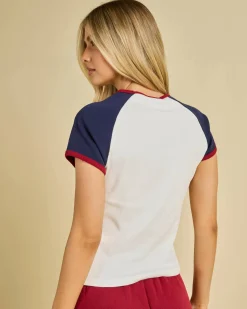 Mr. Worldwide Raglan Ribbed Skimmer T-Shirt