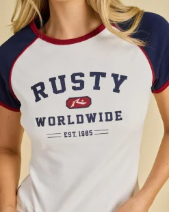 Mr. Worldwide Raglan Ribbed Skimmer T-Shirt