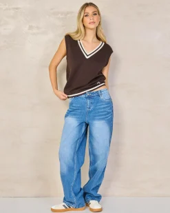 Nero Sleeveless Knit Vest