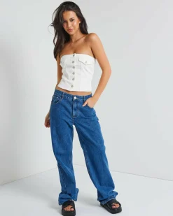 Nicole Denim Tube Vest