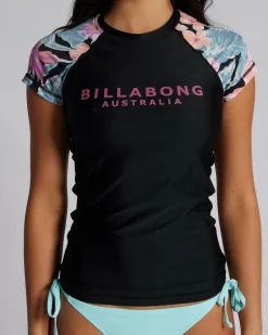 Nights In Paradise Wahine Cap Sleeve Rash Vest