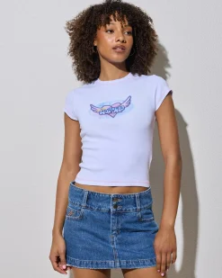 Not Your Angel Cap Sleeve T-Shirt